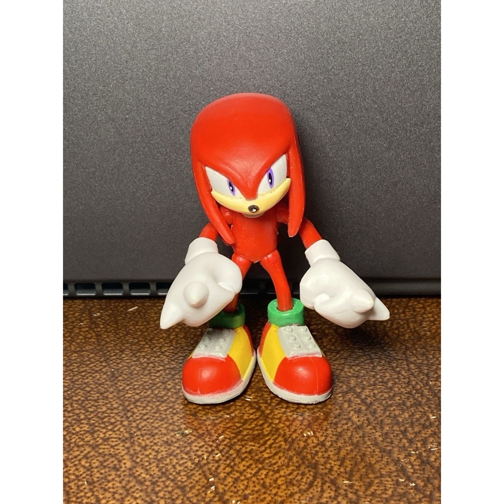 Jakks Sonic Hedgehog Knuckles Action Figure Toy 2.5" Inch Sega